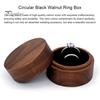 Ring Box Vintage Wooden Ring Storage Box Double Ring Display Case for Proposal Engagement Valentine Day