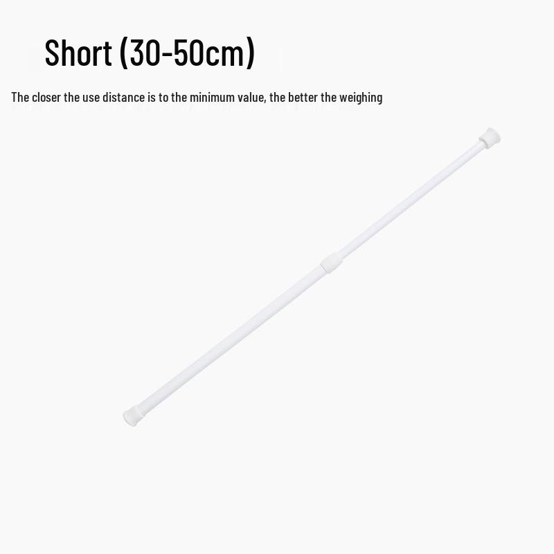 Telescopic No-Punch Hanging Clothes and Shower Curtain Rod