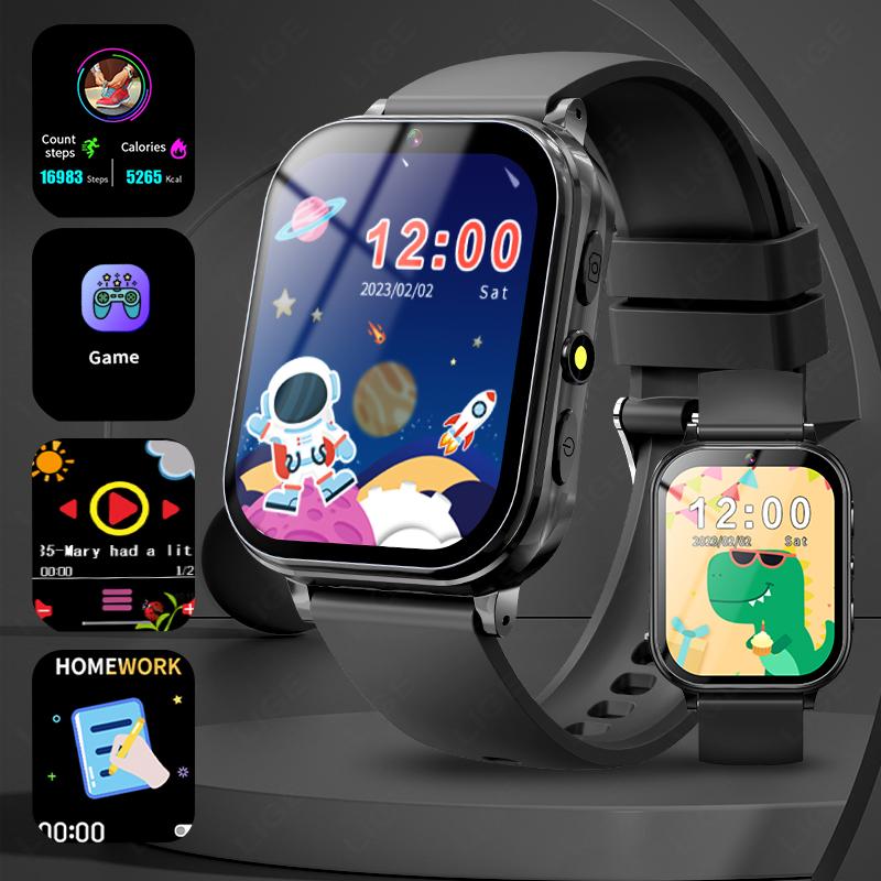 Children's Smart Watch Age 3-12 Years Old Kid Watch Learning Game Camera Video Audio Story Child Smartwatch Girl Boy Gift