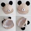 Cute Ears Cartoon Baseball Baby Cap Soft Eaves Infant Toddler Peaked Hat Korean Solid Color Adjustable Kids Sun Hats