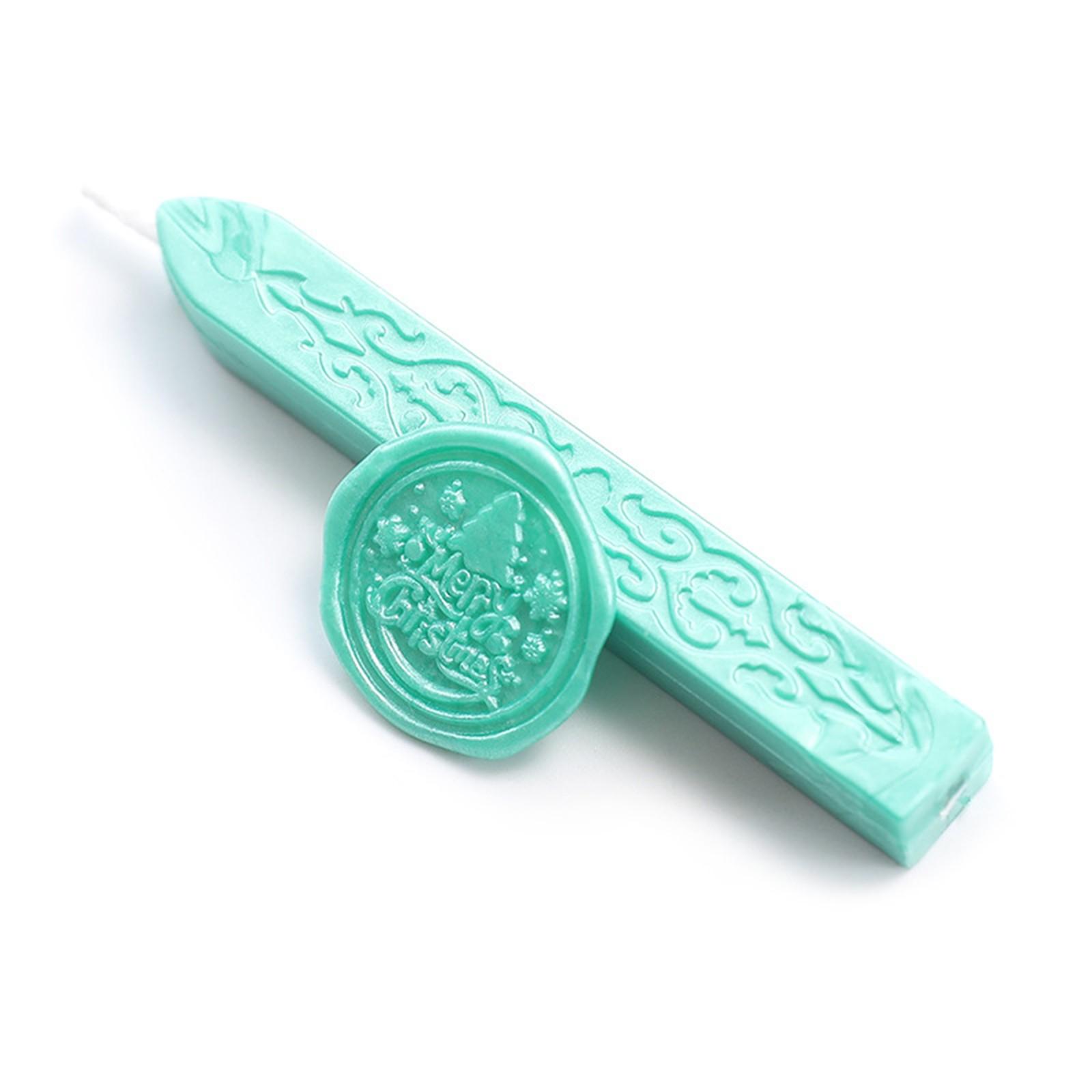 

Сургучные палочки, антикварные сургучные палочки с фитилем для почтовых писем, ретро-винтажная сургучная печать One Size зелёный