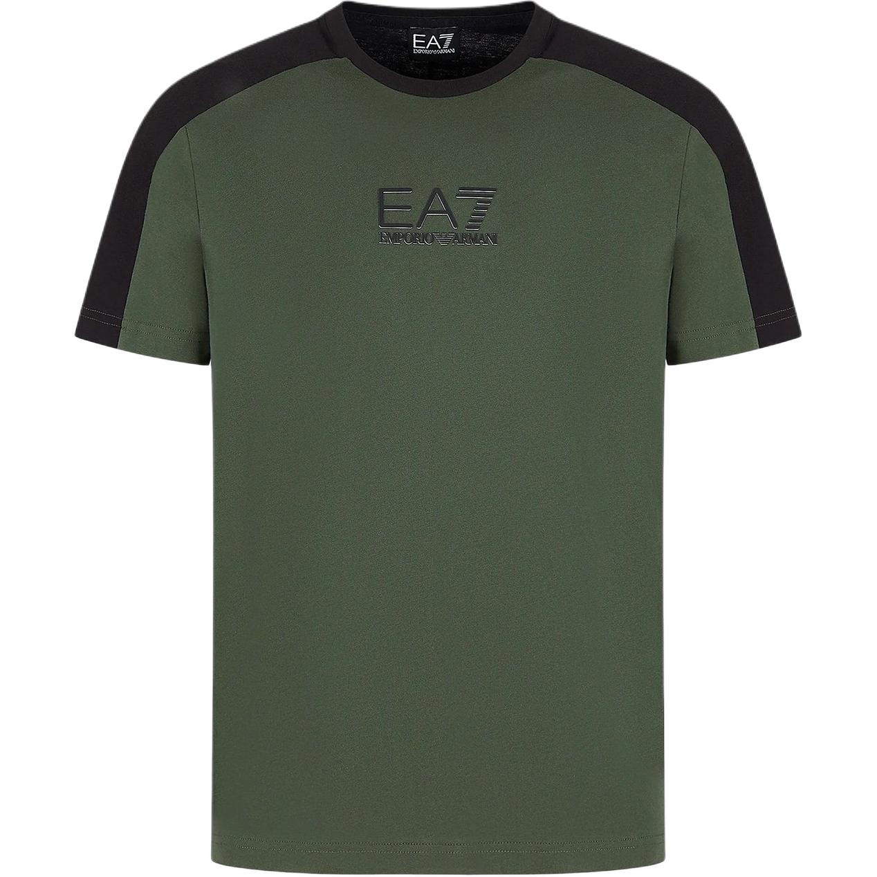 Emporio Armani Color Block Logo Short Sleeve T-Shirt Men tops 6RPT15-PJ02Z-1845 L