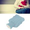Hot Water Bag Rubber Explosionproof Water Injected Hand Warming Bag with   Knit Hand Insert Cover Large