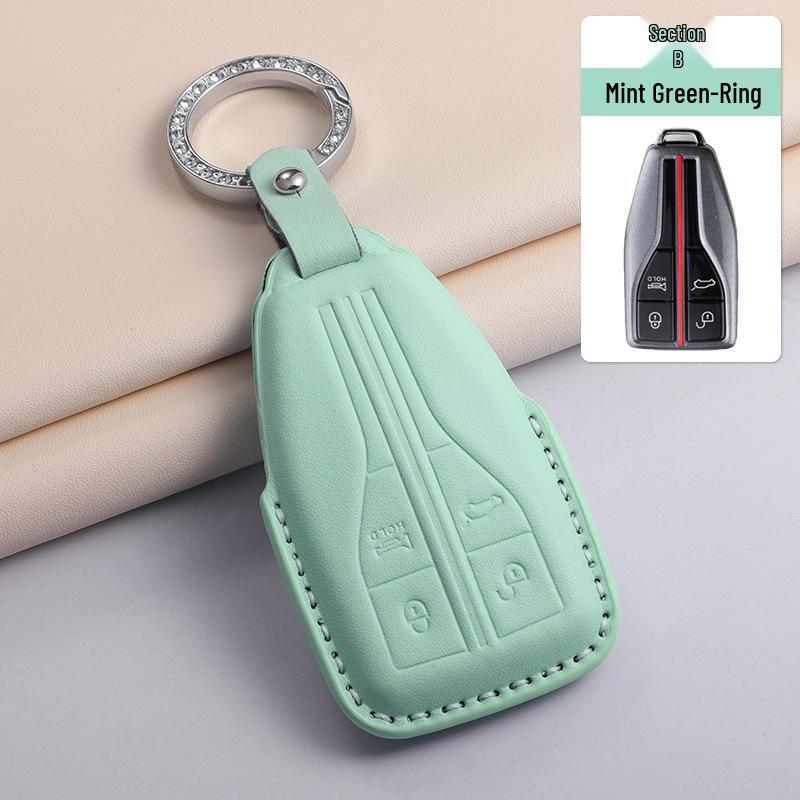2023 Hongqi H5 Key Cover: Compatible with 24 Models, Premium Blue Shell for HS5, H9, EQM5, and HS7