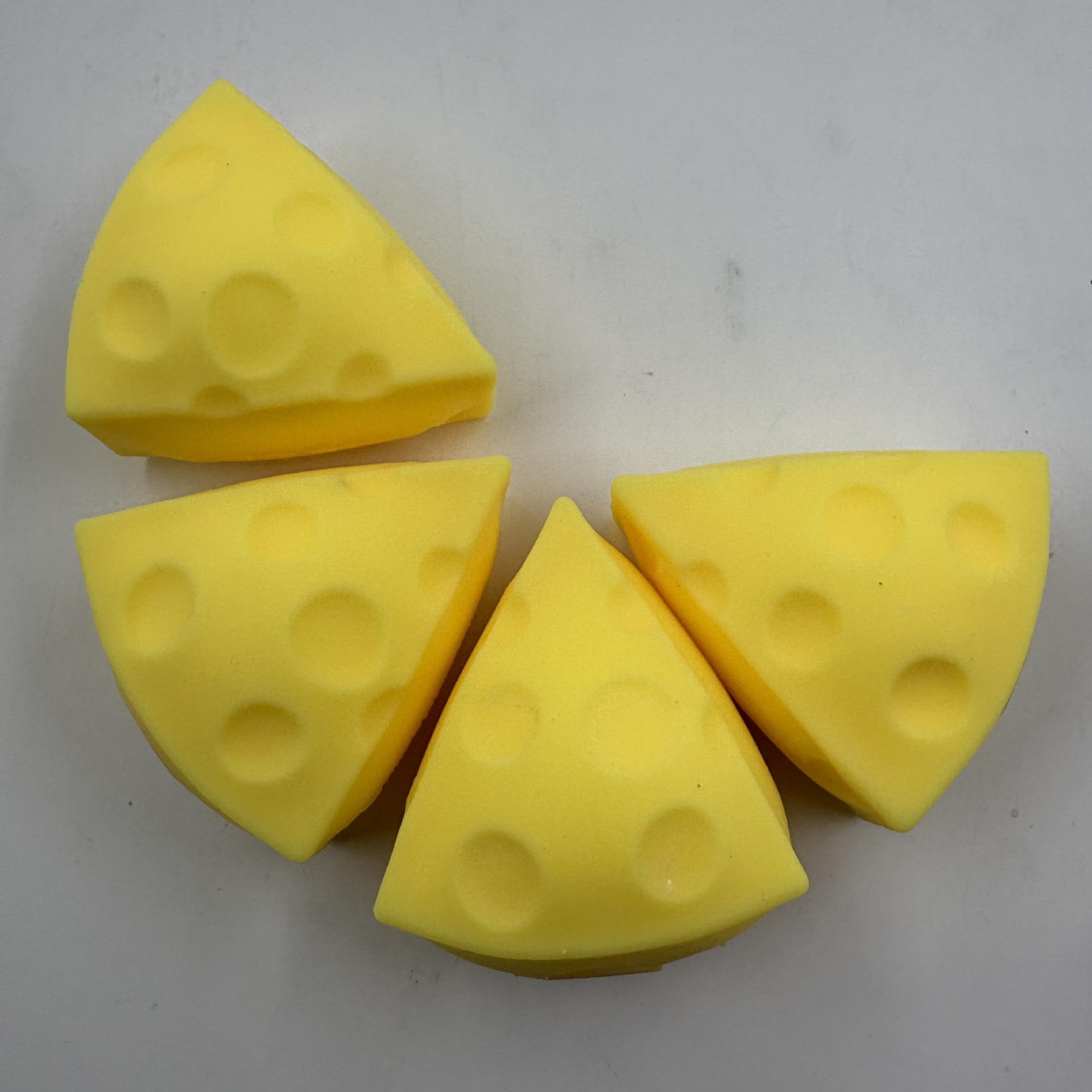 Schattig Kaas Squishy Speelgoed Nieuwigheid Stressverlichter Knijp Ventiel Bal Speelgoed