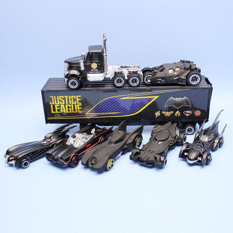 Prémiová kvalita 7 ks/šarže The Dark Knight Batman Autíčka Modelová Slitina Diecast PVC