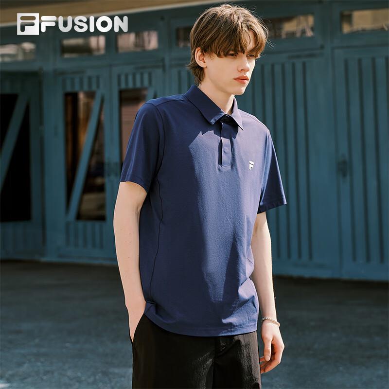 FILA FUSION Men's Knit Short Sleeve Polo Shirt