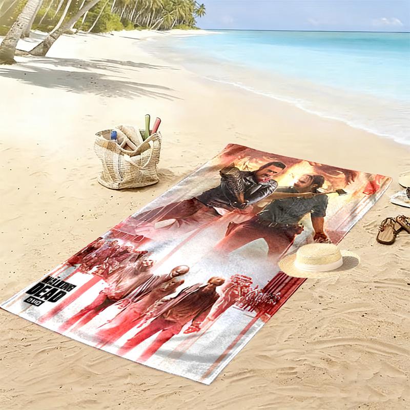 Survival Struggle Post-Apocalyptic World beach towel Outdoor camping beach swim Outdoor pool towel quick-drying swim towel Travel and vacation towels