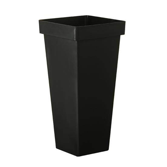 Tall Flower Bucket Modern Plastic Vase Elegant Square Bucket for Cut Flowers Floral Arrangement Home Wedding Party Table Centerpiece