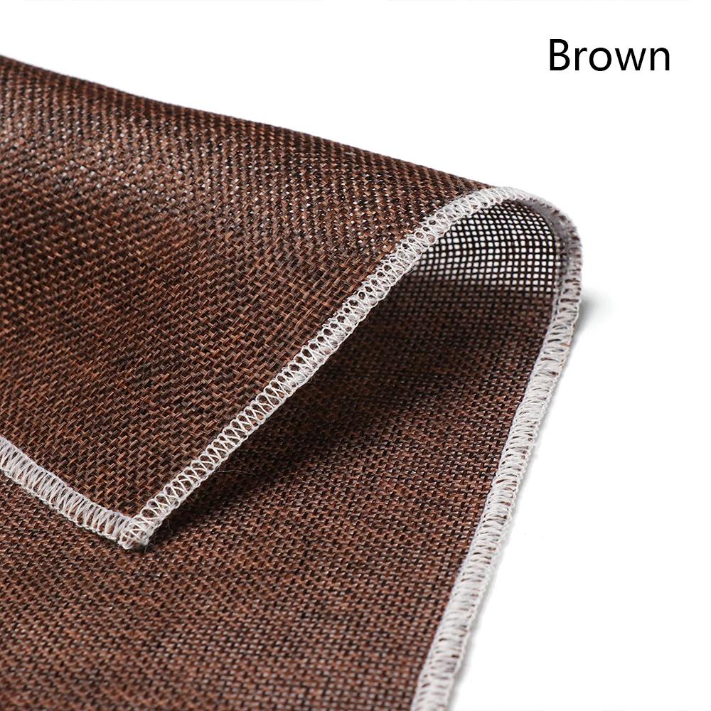 New 1Pc Solid Color Photography Background Cloth Retro Linen Texture Background Cloth Photography Background Decoration Props 40X50cm коричневый