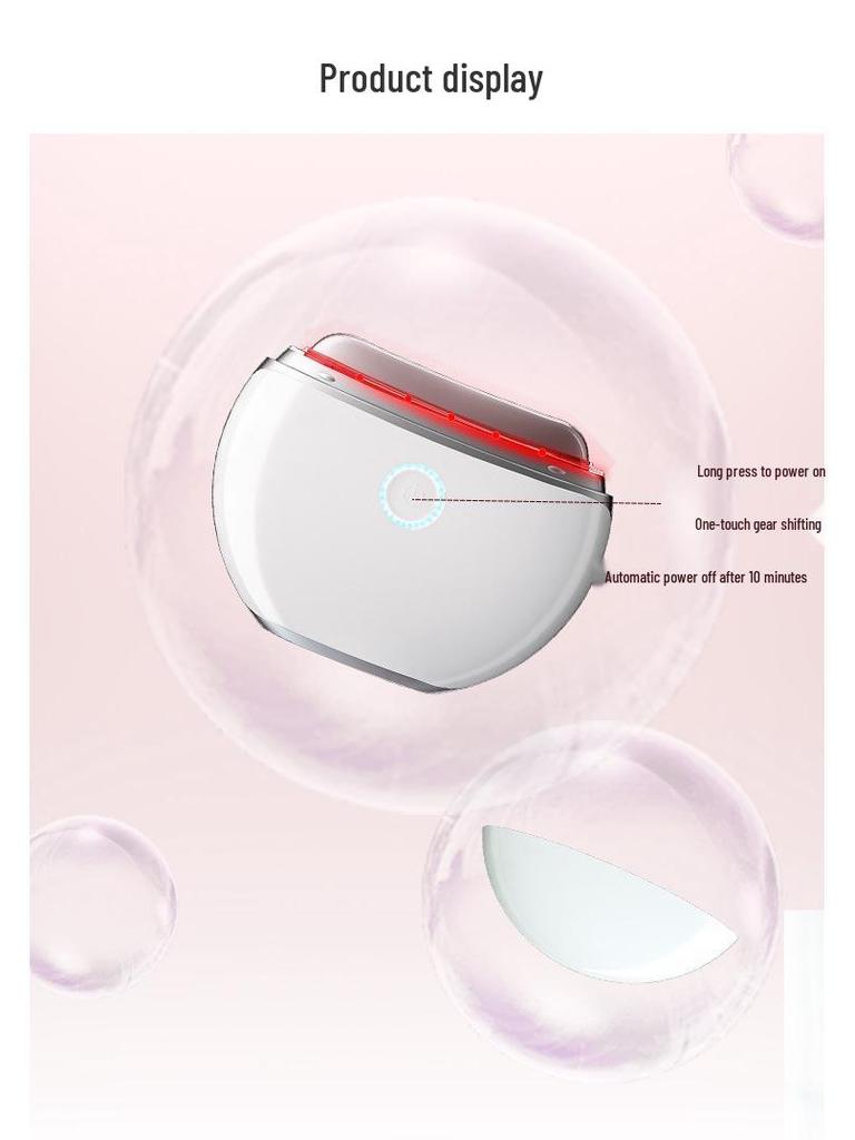 Gua Sha Vibrating Microcurrent Facial Massager with Light Therapy for Lifting and Firming