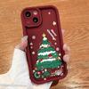Festive Apple iPhone 11-15 Pro Max Drop-proof Christmas Tree Case