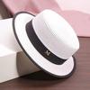 2025 Spring/Summer Women's Versatile Straw Sun Hat with Buckle - Stylish and Sun-Protective