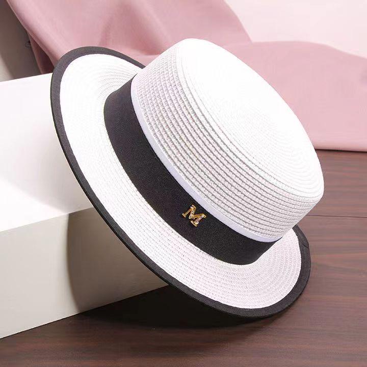 2025 Spring/Summer Women's Versatile Straw Sun Hat with Buckle - Stylish and Sun-Protective