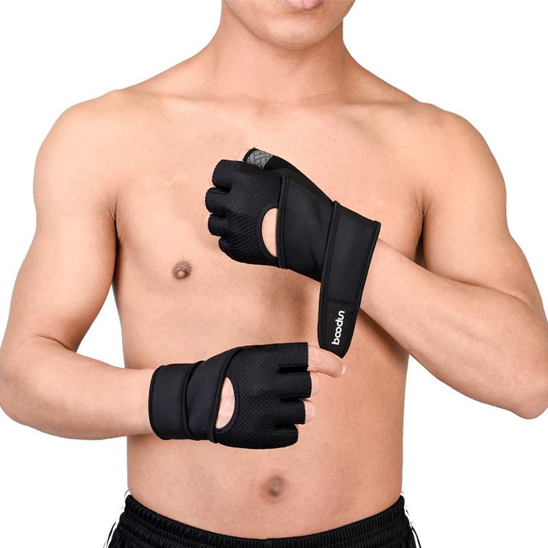 

Перчатки для фитнеса в помещении с удлиненным запястьем, для подтягиваний, йоги, с гантелями