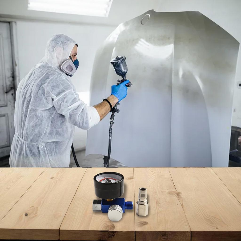 Air Regulator Gauge Oil Water Trap Filter Pneumatic Tools Copper Core D E