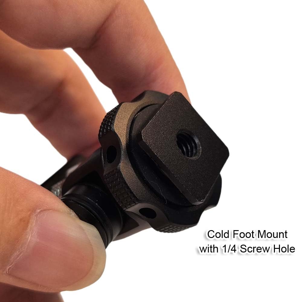 Mini Snail Gimbal Quick Release Support Holder with Screw Head ARRI Locating Screw Hole at the Bottom of the Bracket Cold Foot Mount for Standard DSLR