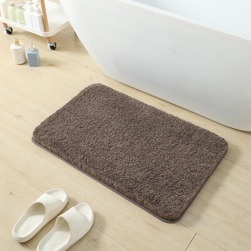 Dicke Plüsch Anti-Rutsch Badezimmermatte - Wasserabsorbierend, Anti-Rutsch, Katzenfreundlicher Teppich für Eingang, Toilette, Couchtisch oder Erker