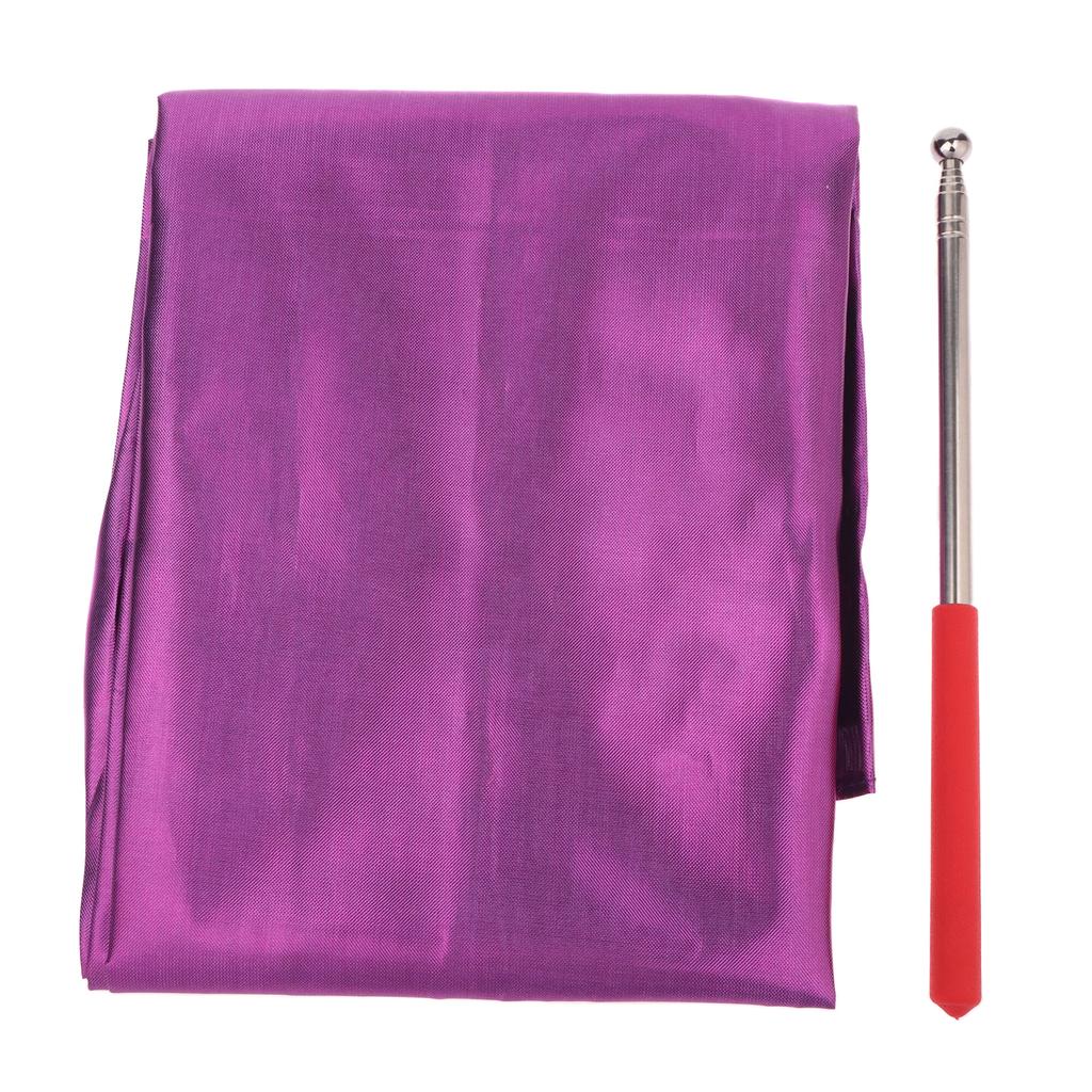 Belly Dance Props Flag Church Performance Accessories 190*140Cm Gradual Colors Belly Dance Props Semicircle Flags With Sticks