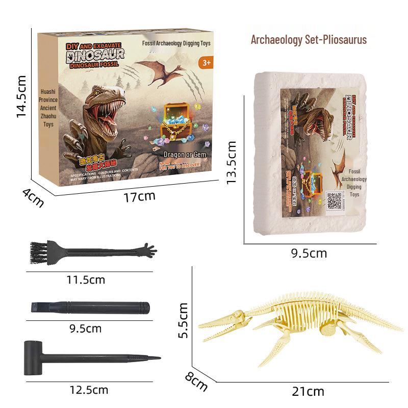 Dinosaur Fossil Excavation Kit: Educational Science Toy for Kids