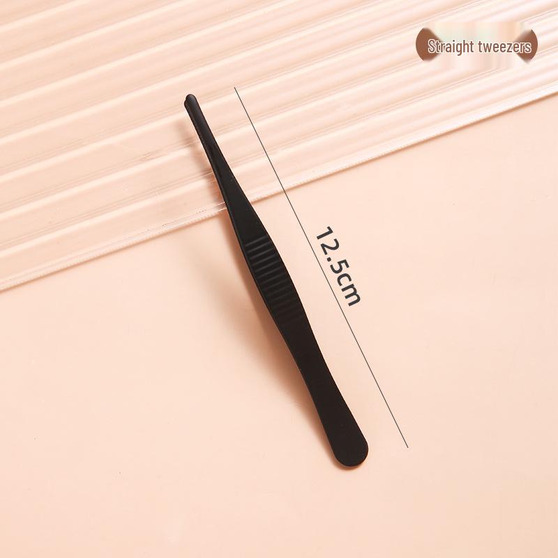 Stainless Steel Black Dressing Forceps for Animal Feeding and Aquarium Landscaping