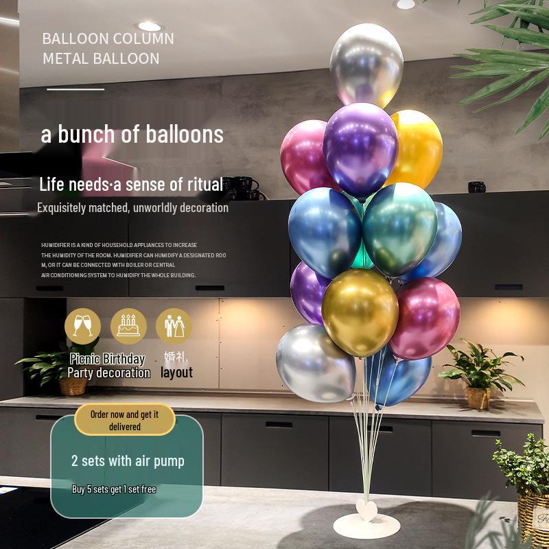 Floating Balloon Stand for Weddings and Birthdays: Room Decoration and Party Pillar.