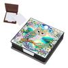 Flowers Diamond Painting Notecard Box Gem Art Sticky Note Holder Gem Painting Memo Pad Holder Mosaic Kit for Adults Beginners