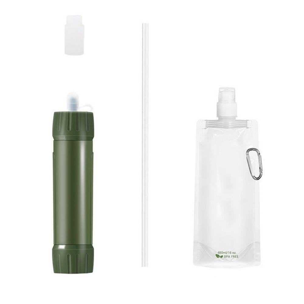 

Straw Purification Water Filter Purifier Drinking Water Filtering Straw Hiking 1 Set
