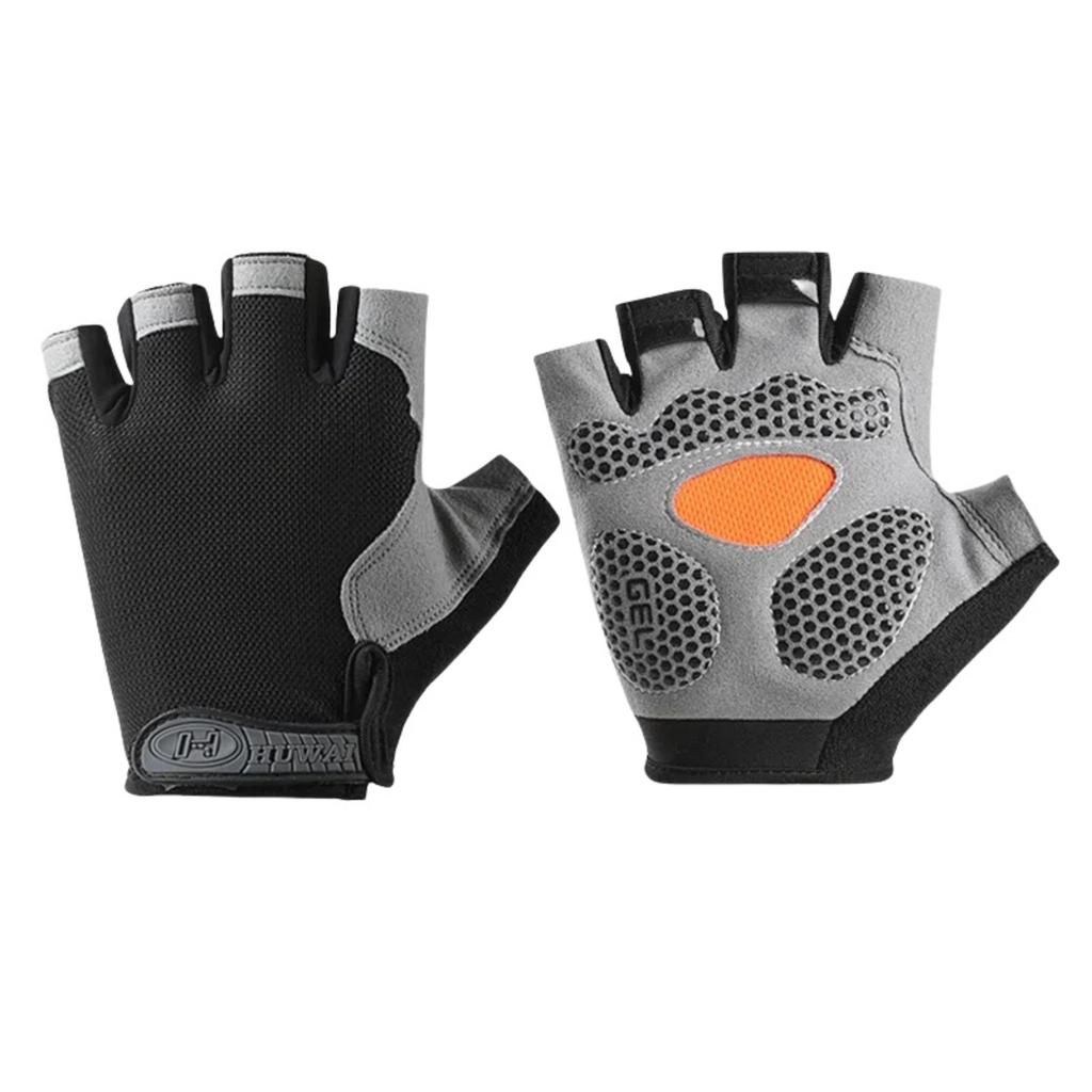 Cycling Fingerless Gloves - Breathable Non- Silicone Gloves for Men Women Fitness Climbing Hiking Outdoor Sports