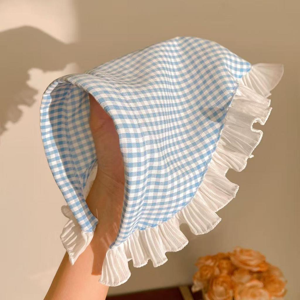 Pastoral French Lace Triangle Hair Scarf and Headband for Spring Outings