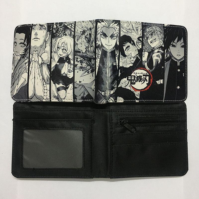 Japan cartoon comics Demon Slayer Short Wallet Cartoon Print Student Coin Purse 0022