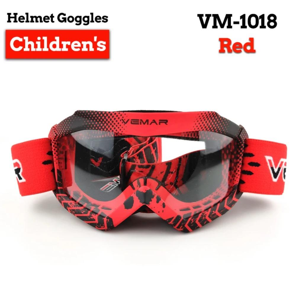 Vemar Offroad Motorradbrille Kinder Winddicht Motorradbrille Staubdicht Motocross Rennen MX MTB HD Moto Brille Kinder