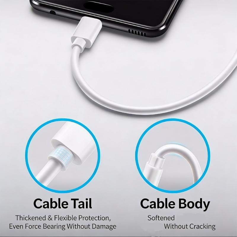 Power Charging Extension Cable MicroUSB And Type C Connectors For Monitoring Equipment And Mobile Phones