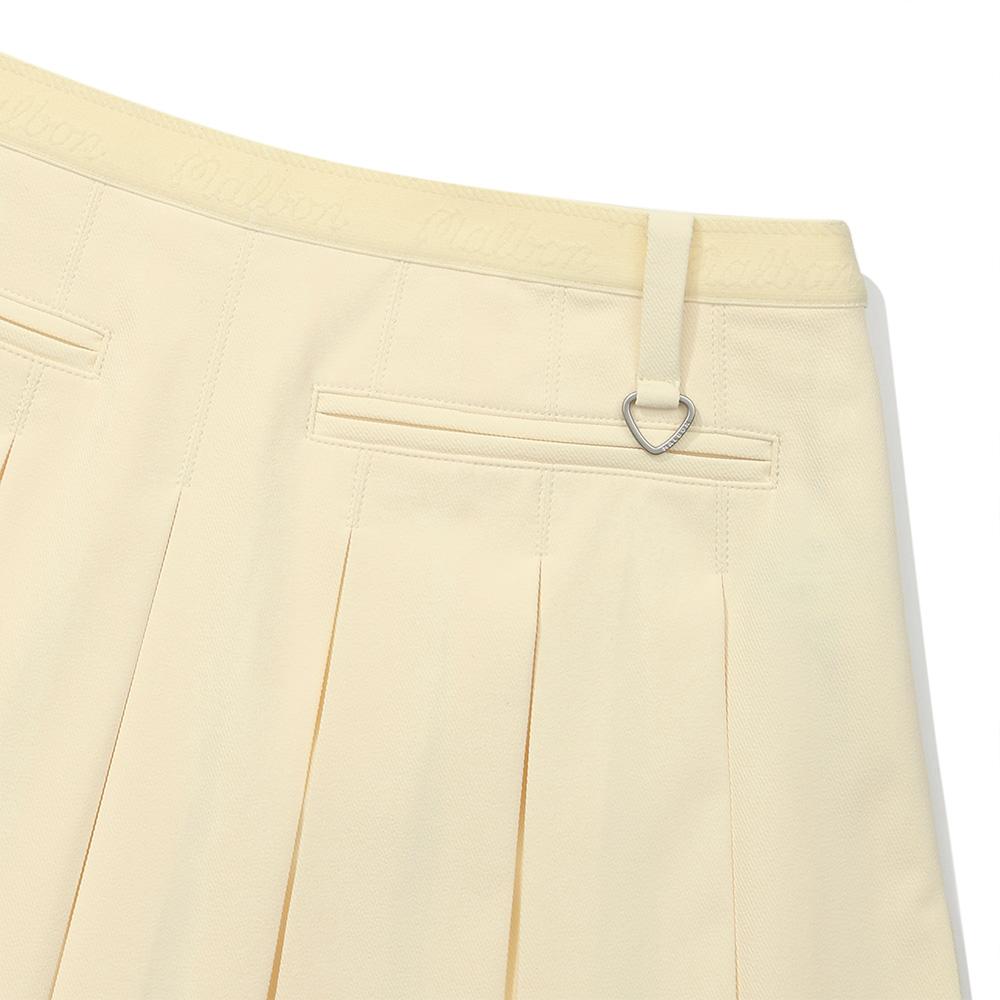 MALBON GOLF Double Pleated Skirt Yellow (Woman)