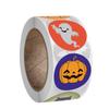 50-500pcs Halloween Round Stickers Self Adhesive Label Paper Candy Bags Stickers Package Seal Gift Packaging Sealing Craft