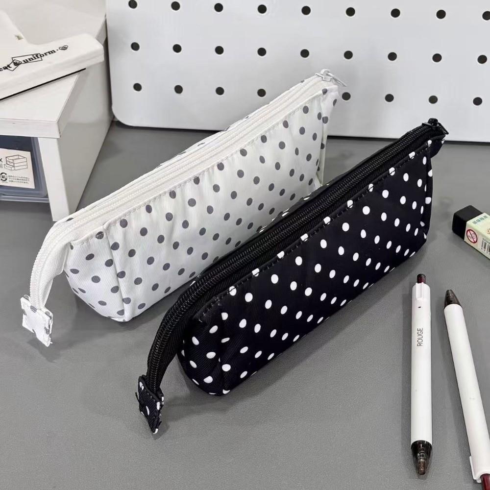 Astuccio Triangolare a Pois Custodia per Cancelleria Astuccio Kawaii per Studenti