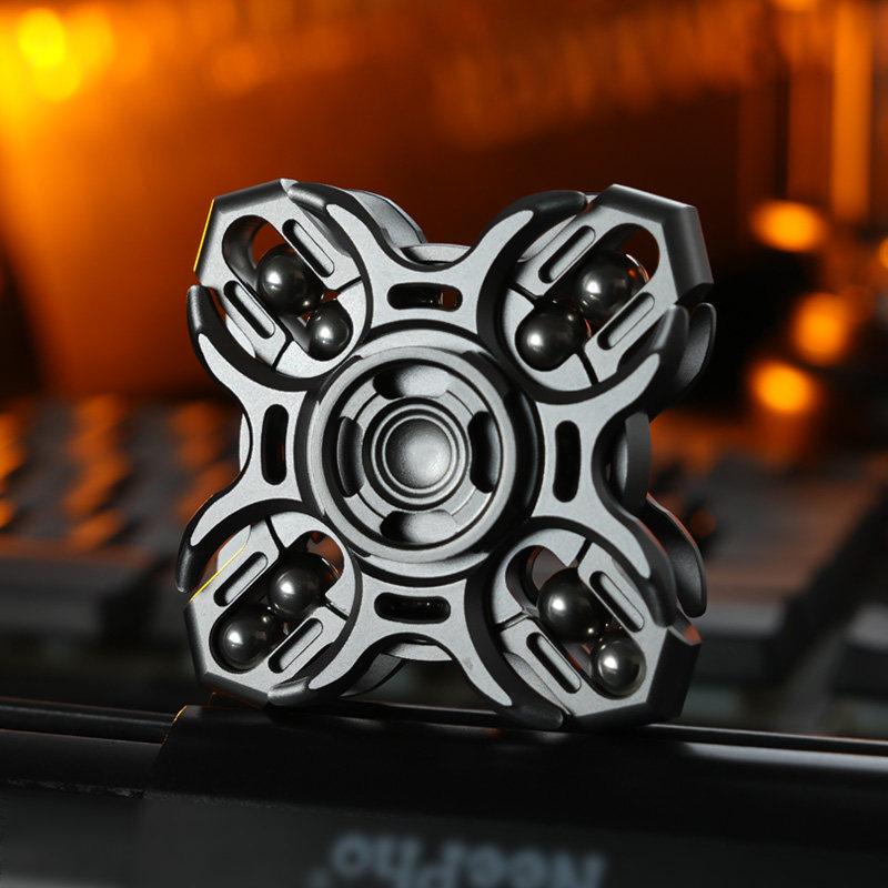 Metal Mecha Hand Fidget Spinner Luminous Rotating Spinning Top Tip EDC Stress Relief Pocket Toy Adults Men Easing Anti Anxiety