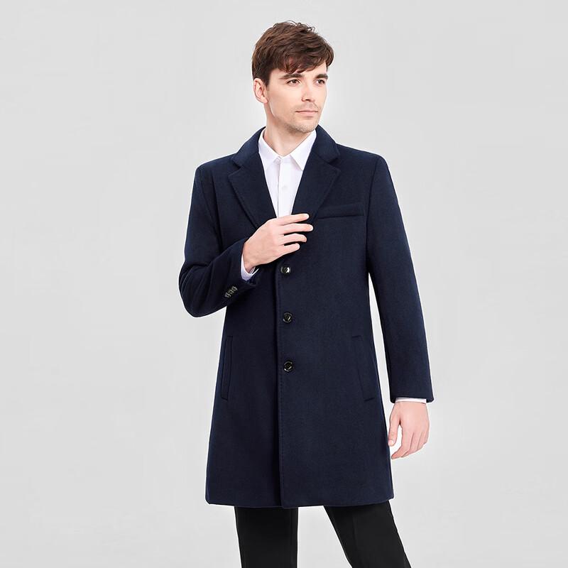 Professional Wool-Blend Mid-Length Uniform Coat