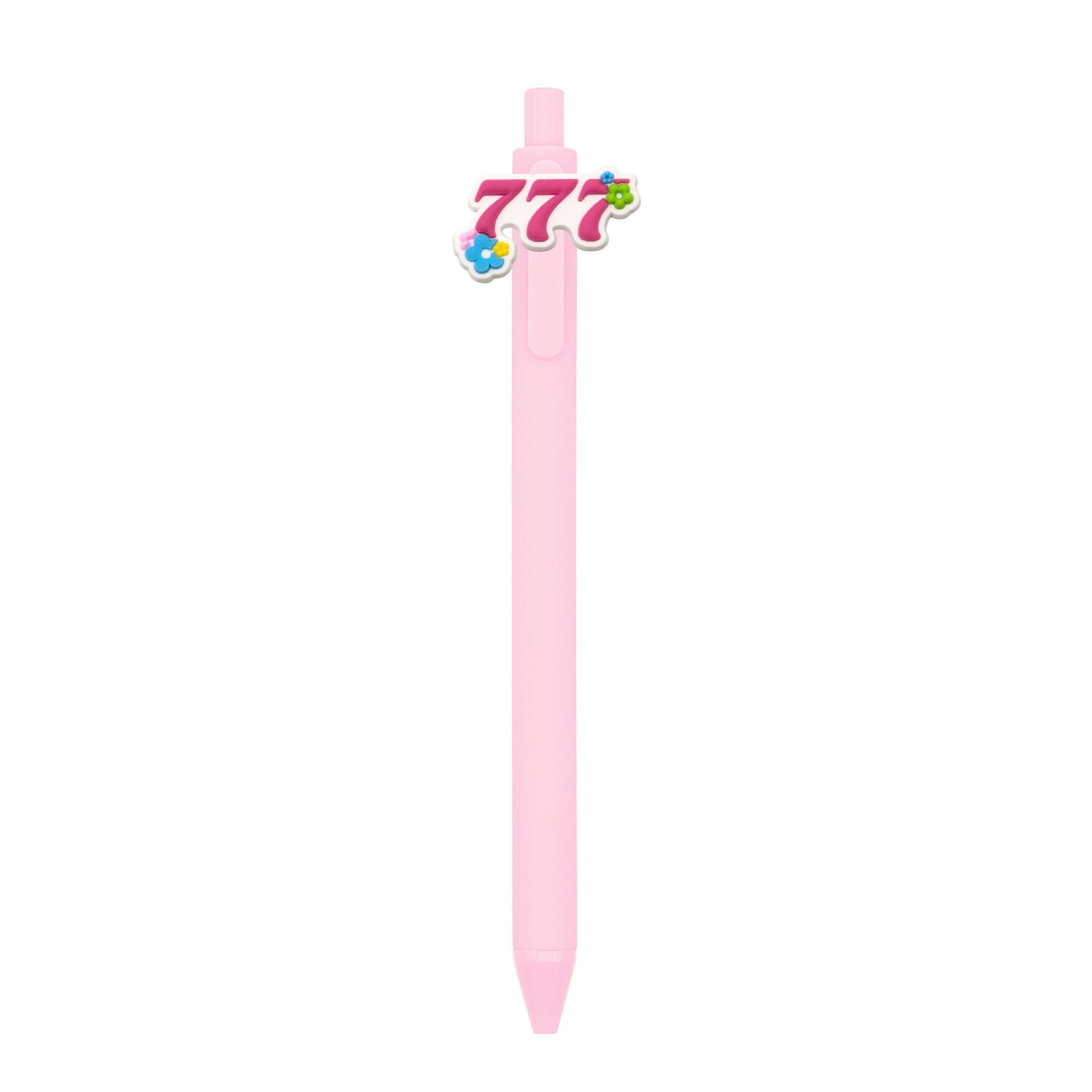 

PVC Patch Cartoon Frosted Ballpoint Pen - Push-type Signature Pen for Students Bullet Type 0.5