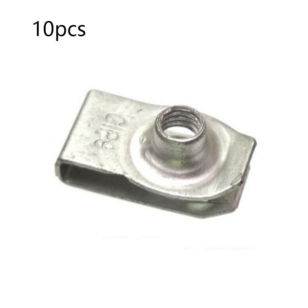 10Pcs Condenser To Radiator Extruded U Nut Clips For Ford Jeep Chrysler 11503714