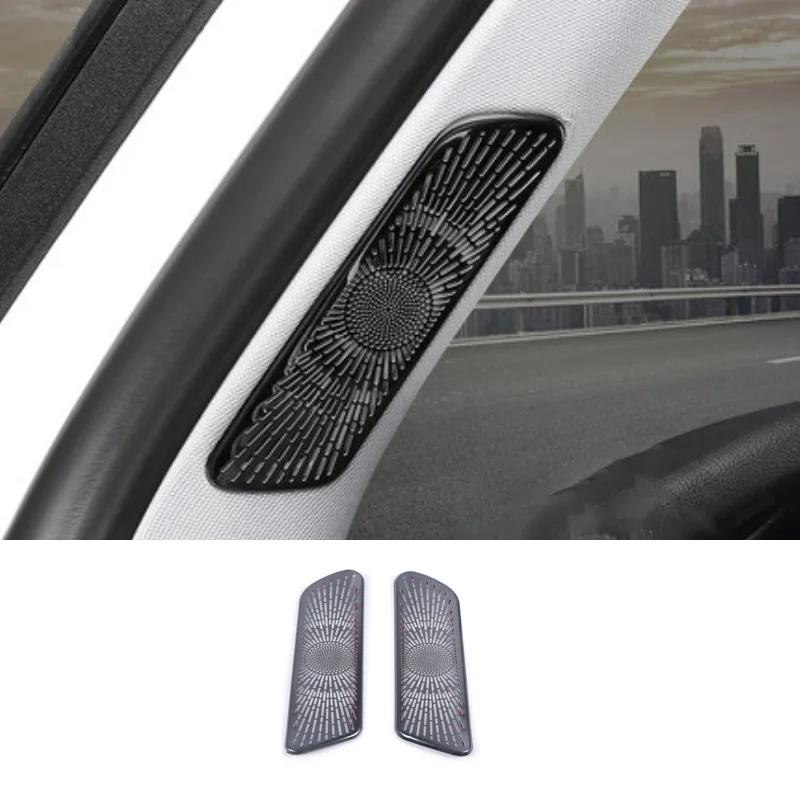 For Lincoln Corsair   Interior Speaker Cover Car Side Door Stereo Audio Sound Frame Decoration Sticker Car Accessories