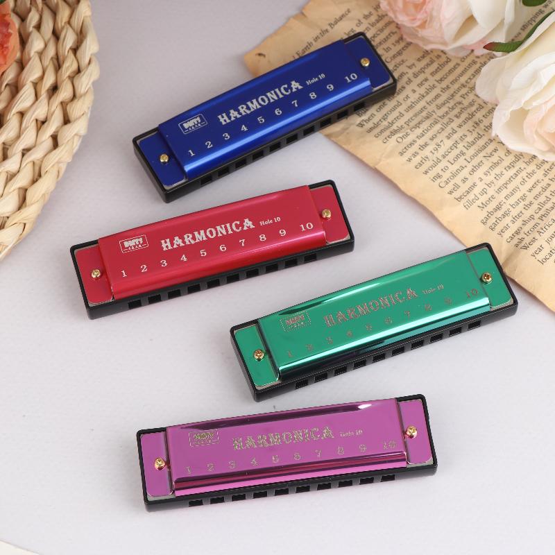 Harmonica Key Of C 10 Hole Diatonic Harmonica C With Case For Beginner Students Kids Gift Blues With Case