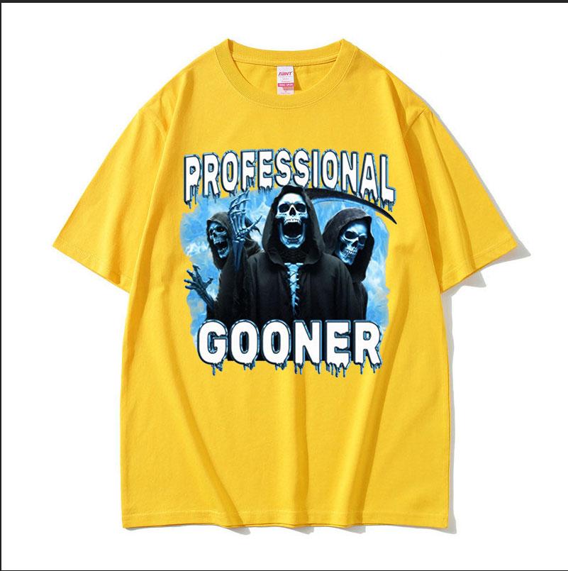 Magliette Meme Divertenti Offensive Professionali Gooner Goon Scherzo Sessuale Festa Uomo Magliette Oversize moda Cotone di Alta Qualità