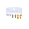 European Titanium Steel Ear Buckles: Women's Six-Piece Earring Set with Simple, Elegant Design