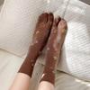 1 Pair Flower Pattern Women Tabi Socks Japanese Style Two-Toed Socks Cute Split Toe Socks