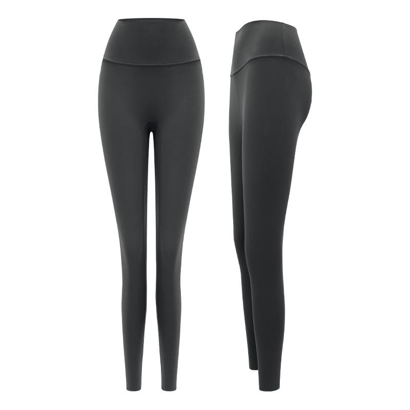 Women's High-Waist Velvet-Lined Hip-Lifting Yoga Pants for Outdoor Training