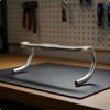 Gravel Drop Handlebar Polished Finish Anodized Aluminum Wide Splay Flared Bar Silver
