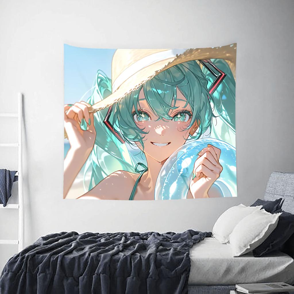 Cutecore Hatsune Miku Tapestry Room decoration Home Decoration Tapestry Decor Accessories Cute Room Decor