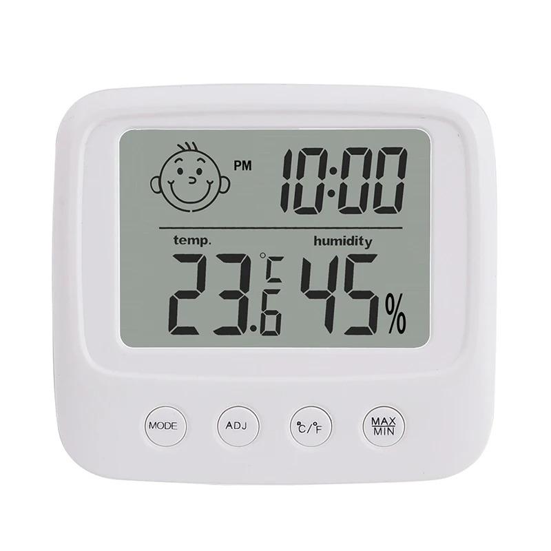 Digitales LCD Thermometer Hygrometer Messgerät Mini Innen Temperatur Luftfeuchtigkeit Messgerät Raumthermometer Sensor Monitor für Zuhause Büro