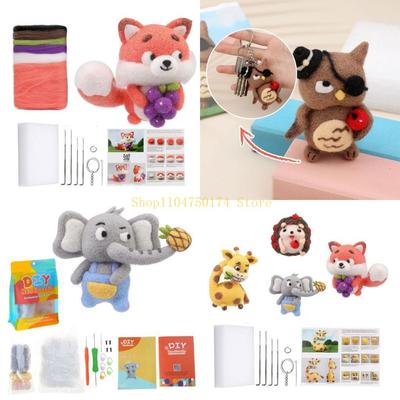 Wollfilz für Anfänger DIY Nadelfilzen Handgemachte Tierpuppen Spielzeug Werkzeug Kunsthandwerk Nadelstricken Filzmaterial Bestseller